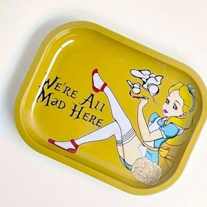 Metallic tray - smoking accessories